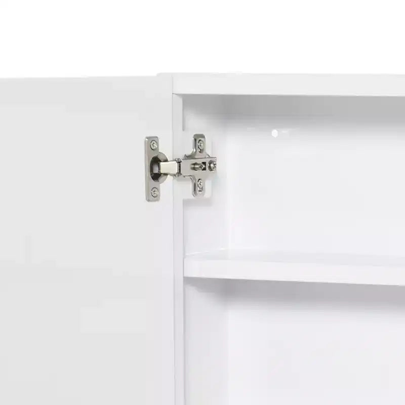 Armoire de toilette avec miroir, cadre en acier 24x22, rangement mural à double porte