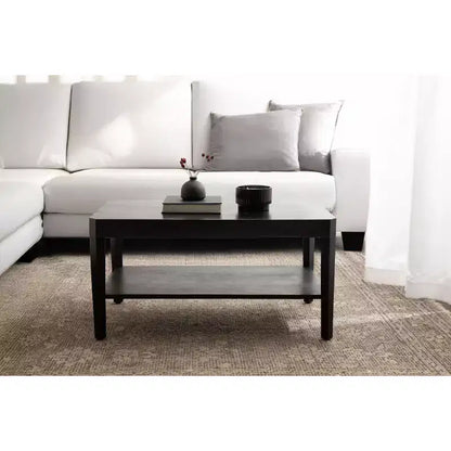 Table basse rectangulaire, 36x20x18, Noire