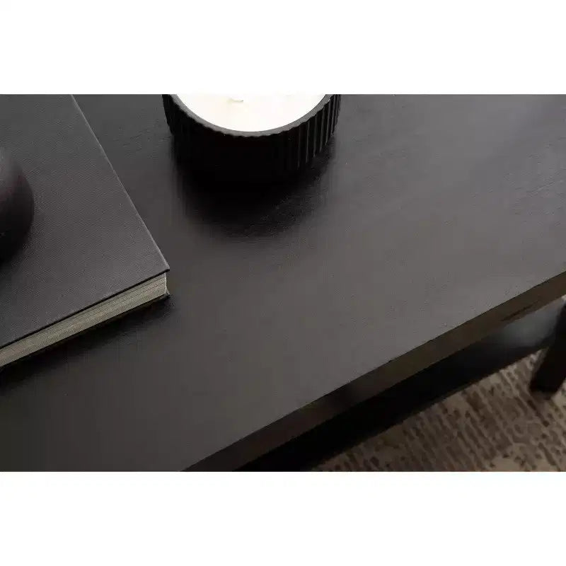 Table basse rectangulaire, 36x20x18, Noire