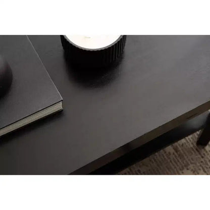 Table basse rectangulaire, 36x20x18, Noire