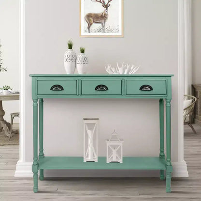 Console avec 3 tiroirs, 39,5 po l. x 32 po H x 9 po P