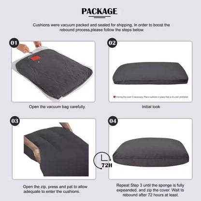 Canapé d'angle 93,7 po avec pouf, canapé d'intérieur en imitation lin.