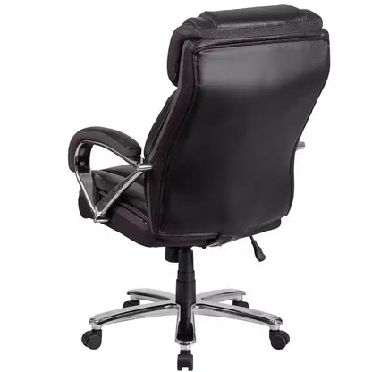 Chaise de bureau ergonomique pivotante en LeatherSoft, série HERCULES, grande taille, capacité de 225 kg