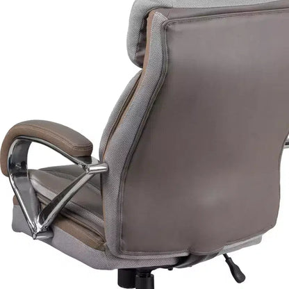 Chaise de bureau ergonomique pivotante en LeatherSoft, série HERCULES, grande taille, capacité de 225 kg
