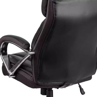 Chaise de bureau ergonomique pivotante en LeatherSoft, série HERCULES, grande taille, capacité de 225 kg