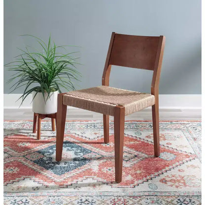 Chaise d'appoint marron, assemblage adulte requis