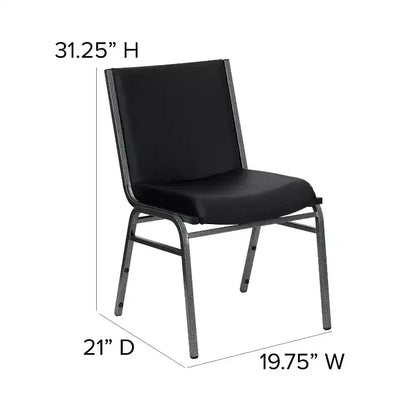Chaise empilable d'accueil et d'invité robuste