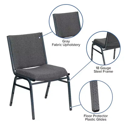 Chaise empilable d'accueil et d'invité robuste