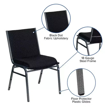 Chaise empilable d'accueil et d'invité robuste