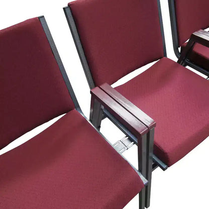 Chaise empilable d'accueil et d'invité robuste