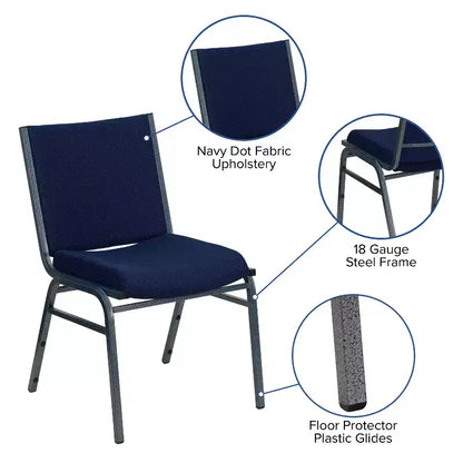 Chaise empilable d'accueil et d'invité robuste