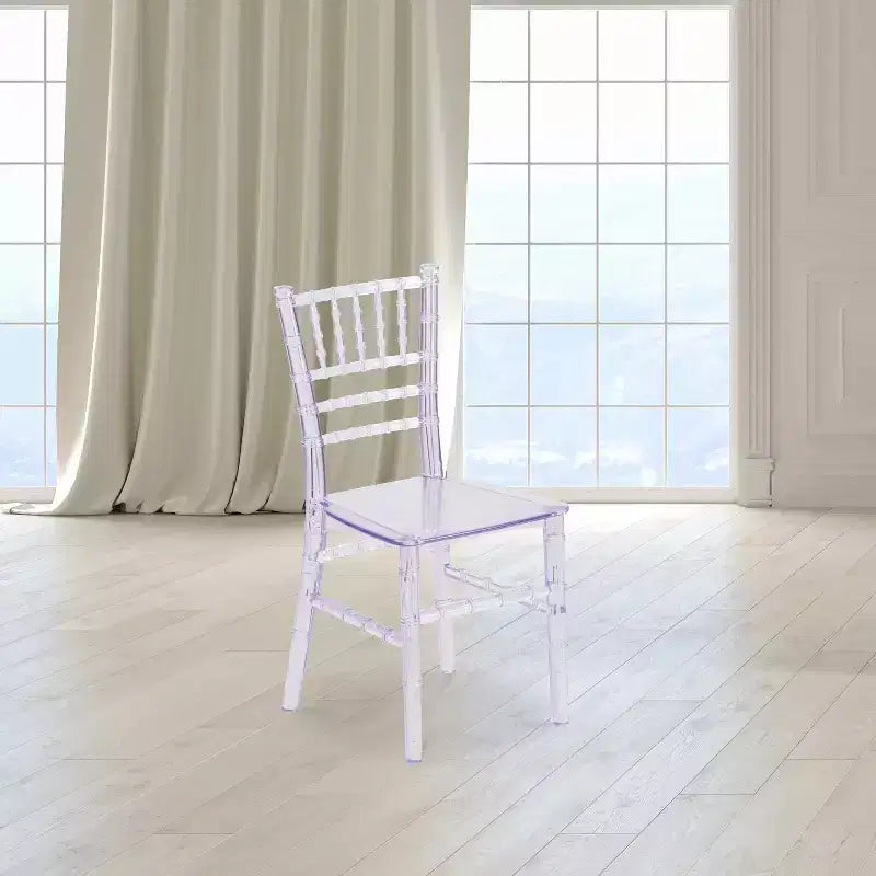 Chaise Chiavari en résine pour enfants, toutes occasions, pour la maison et la location