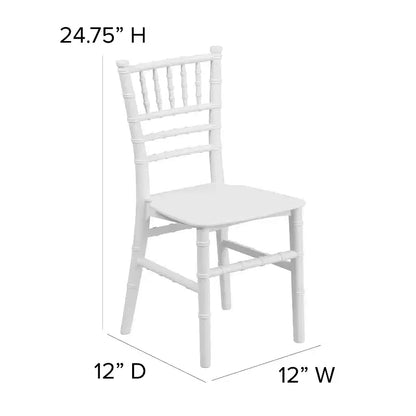Chaise Chiavari en résine pour enfants, toutes occasions, pour la maison et la location