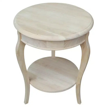 Table d'appoint en bois massif, finition peinte noire, 45,7x45,7x61 cm, assemblage par un adulte requis