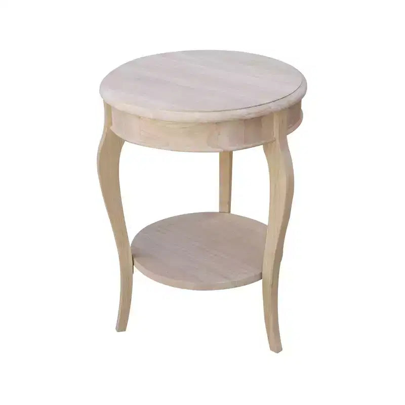 Table d'appoint en bois massif, finition peinte noire, 45,7x45,7x61 cm, assemblage par un adulte requis