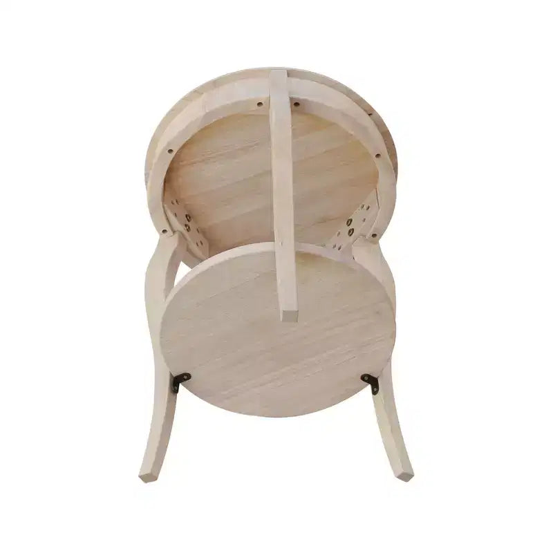 Table d'appoint en bois massif, finition peinte noire, 45,7x45,7x61 cm, assemblage par un adulte requis