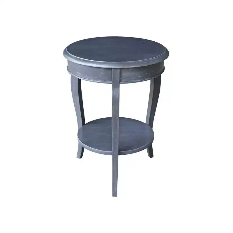 Table d'appoint en bois massif, finition peinte noire, 45,7x45,7x61 cm, assemblage par un adulte requis