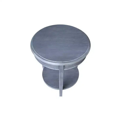 Table d'appoint en bois massif, finition peinte noire, 45,7x45,7x61 cm, assemblage par un adulte requis