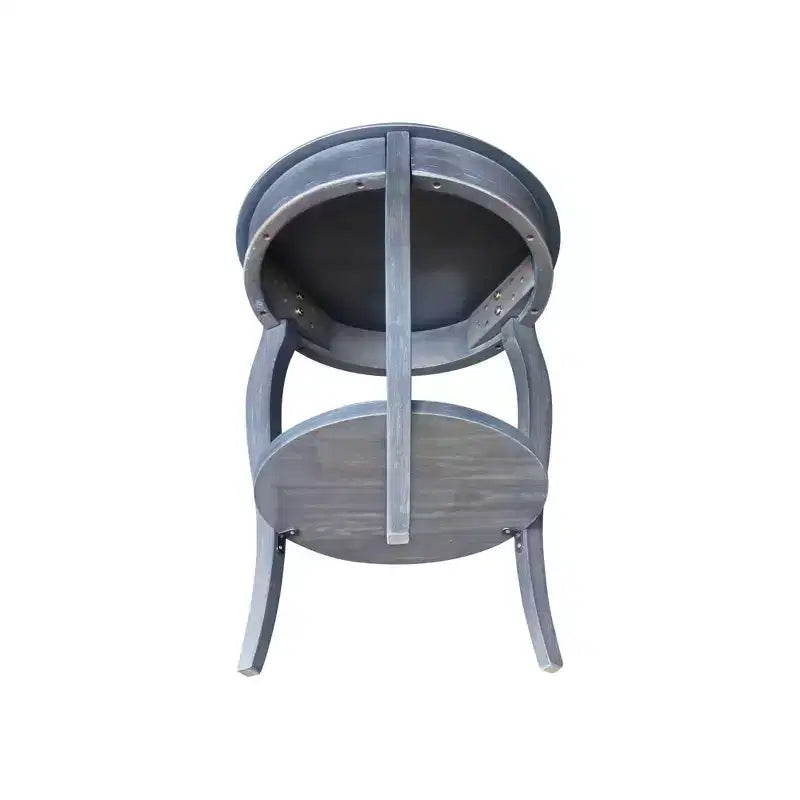 Table d'appoint en bois massif, finition peinte noire, 45,7x45,7x61 cm, assemblage par un adulte requis