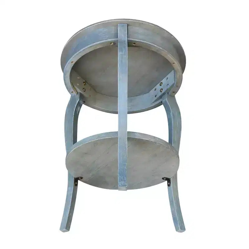 Table d'appoint en bois massif, finition peinte noire, 45,7x45,7x61 cm, assemblage par un adulte requis