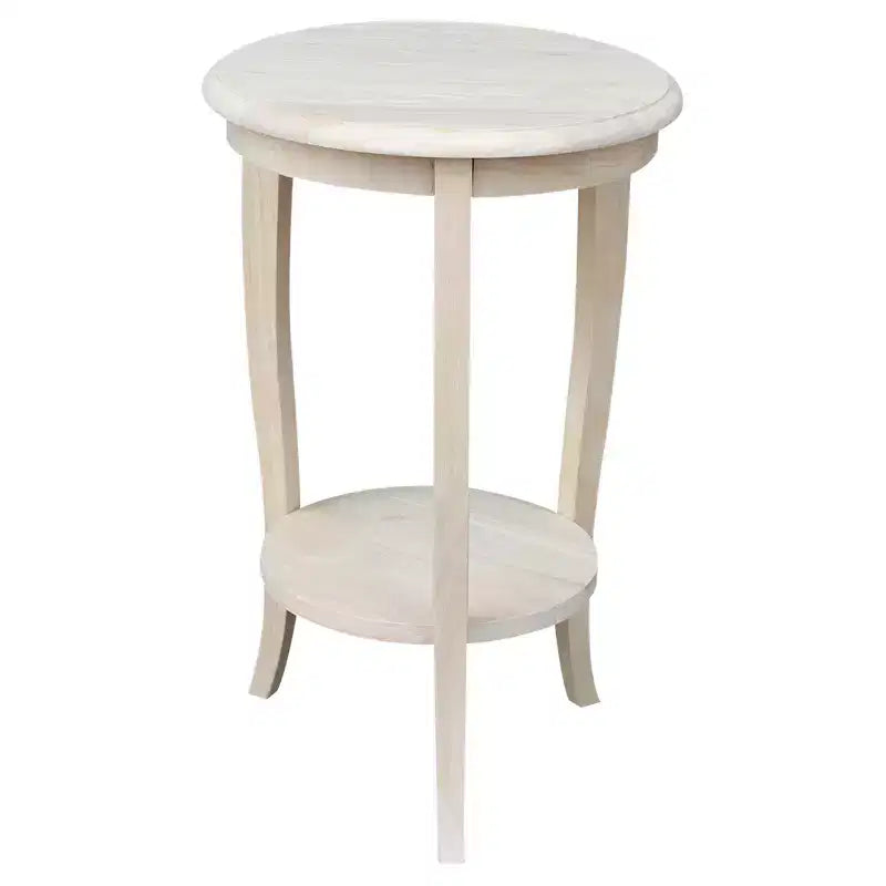 Table d'appoint en bois massif, finition peinte noire, 45,7x45,7x61 cm, assemblage par un adulte requis