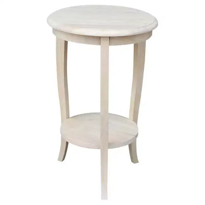 Table d'appoint en bois massif, finition peinte noire, 45,7x45,7x61 cm, assemblage par un adulte requis