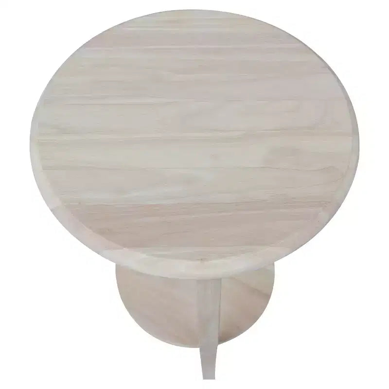 Table d'appoint en bois massif, finition peinte noire, 45,7x45,7x61 cm, assemblage par un adulte requis