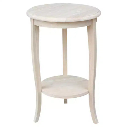 Table d'appoint en bois massif, finition peinte noire, 45,7x45,7x61 cm, assemblage par un adulte requis