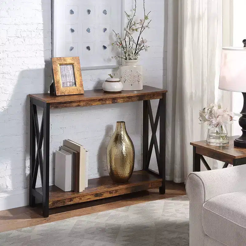 Console avec étagère, design moderne, assemblage par un adulte requis