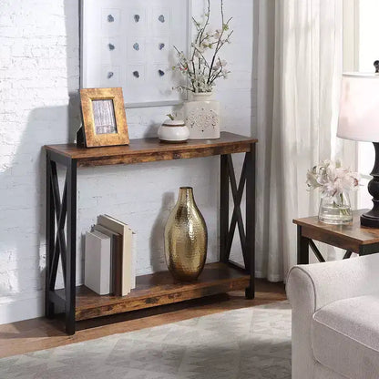Console avec étagère, design moderne, assemblage par un adulte requis