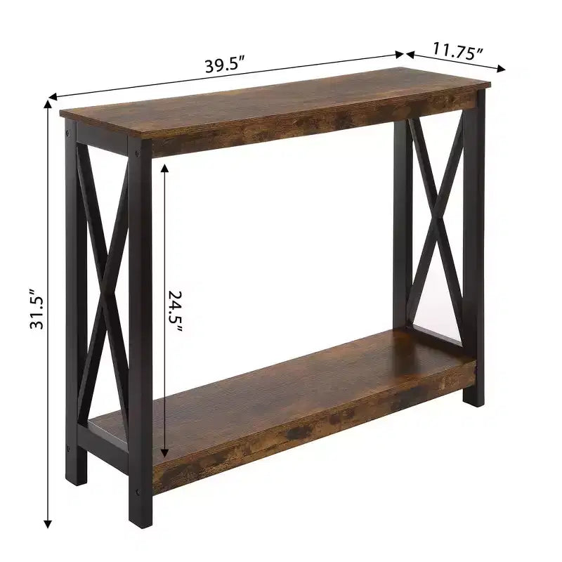 Console avec étagère, design moderne, assemblage par un adulte requis