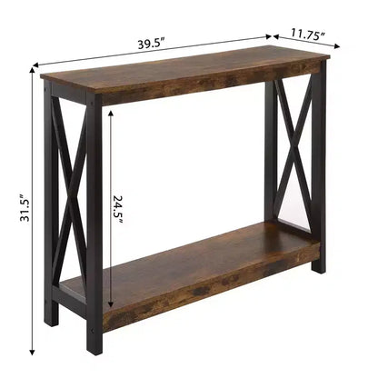 Console avec étagère, design moderne, assemblage par un adulte requis