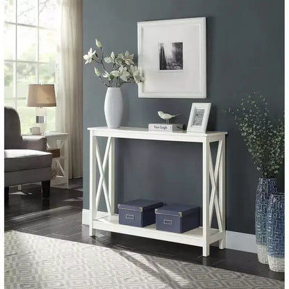 Console avec étagère, design moderne, assemblage par un adulte requis