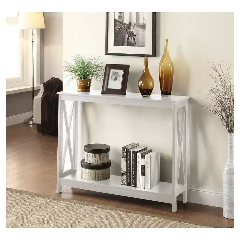 Console avec étagère, design moderne, assemblage par un adulte requis