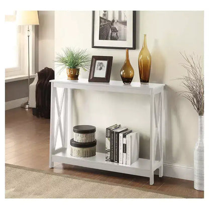 Console avec étagère, design moderne, assemblage par un adulte requis