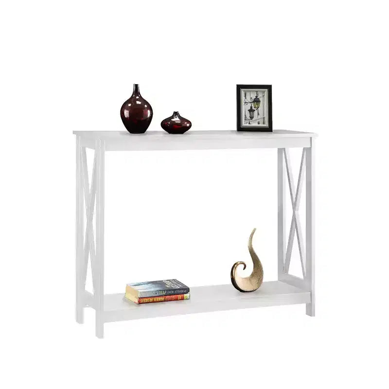 Console avec étagère, design moderne, assemblage par un adulte requis
