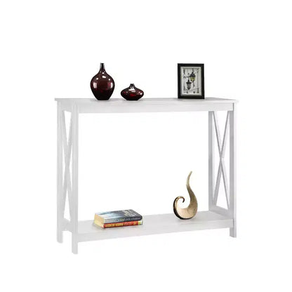 Console avec étagère, design moderne, assemblage par un adulte requis