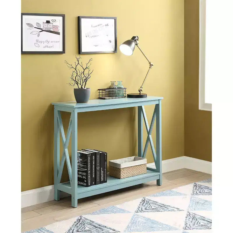 Console avec étagère, design moderne, assemblage par un adulte requis
