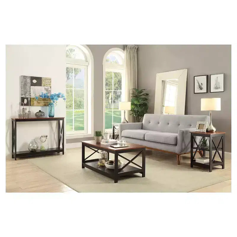 Console avec étagère, design moderne, assemblage par un adulte requis