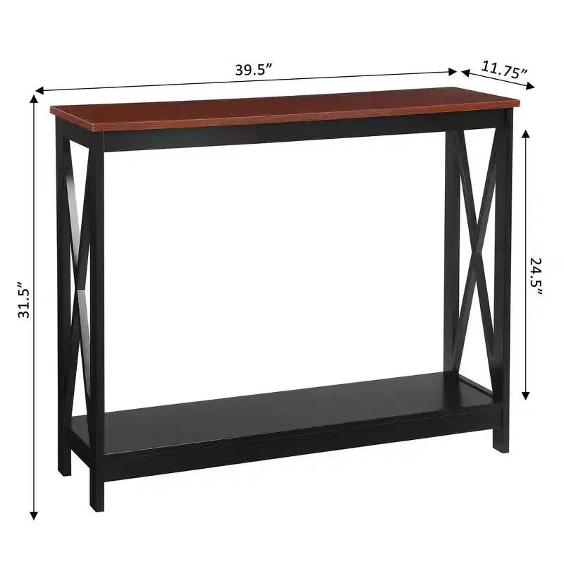 Console avec étagère, design moderne, assemblage par un adulte requis