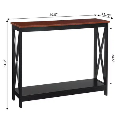 Console avec étagère, design moderne, assemblage par un adulte requis