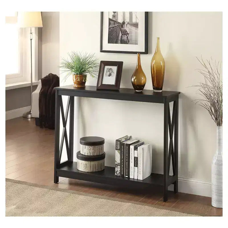 Console avec étagère, design moderne, assemblage par un adulte requis