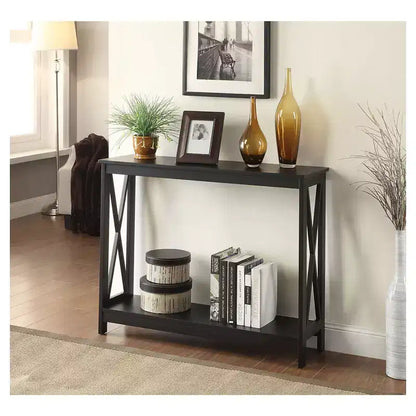 Console avec étagère, design moderne, assemblage par un adulte requis