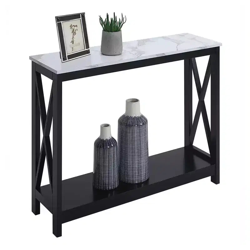 Console avec étagère, design moderne, assemblage par un adulte requis