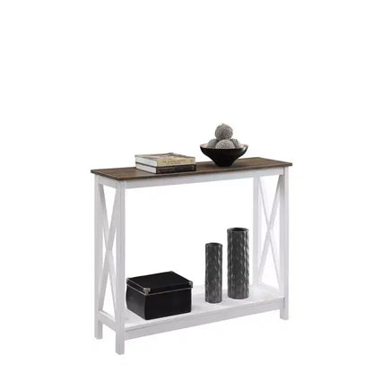 Console avec étagère, design moderne, assemblage par un adulte requis