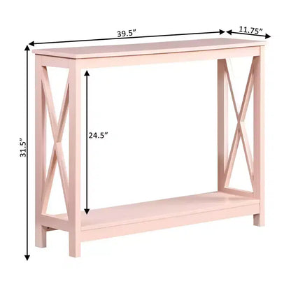 Console avec étagère, design moderne, assemblage par un adulte requis