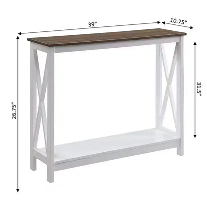 Console avec étagère, design moderne, assemblage par un adulte requis