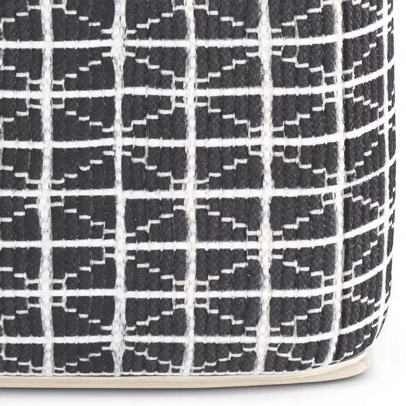 Pouf carré, housse 100 % coton, remplissage polystyrène, 45,7 x 45,7 x 35,6 cm, aucun assemblage requis