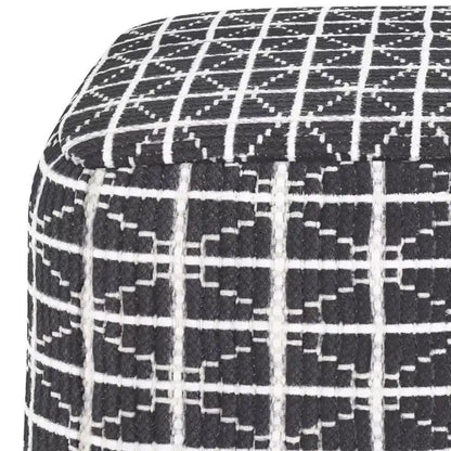 Pouf carré, housse 100 % coton, remplissage polystyrène, 45,7 x 45,7 x 35,6 cm, aucun assemblage requis