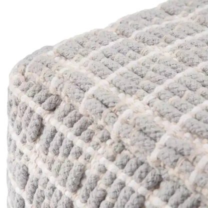 Pouf carré, housse 100 % coton, remplissage polystyrène, 45,7 x 45,7 x 35,6 cm, aucun assemblage requis